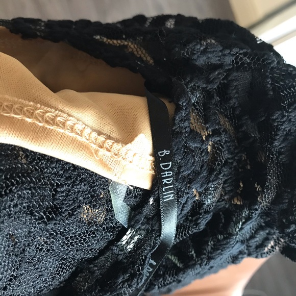 Black & Nude lace bodycon cocktail dress - Picture 9 of 9